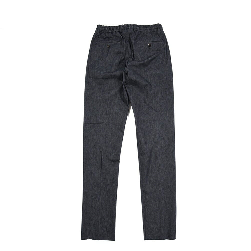 MOORER "ANTON - SV" ナイロン混ライトオンスデニム ワンタックテーパードパンツ / デニスラ｜437132-46｜GUARDAROBA MILANO OFFICIAL STORE