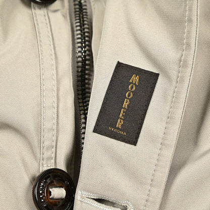 MOORER "ARISTOTELE - WCO" コットン混ポリエステル ファーフード付きダウンコート｜420285 - 44｜GUARDAROBA MILANO OFFICIAL STORE