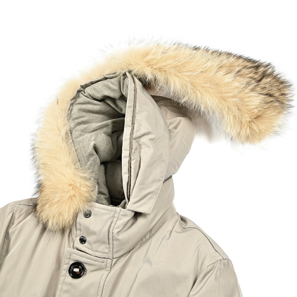 MOORER "ARISTOTELE - WCO" コットン混ポリエステル ファーフード付きダウンコート｜420285 - 44｜GUARDAROBA MILANO OFFICIAL STORE