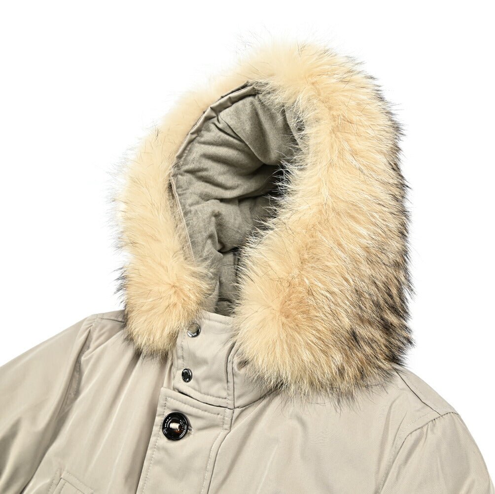 MOORER "ARISTOTELE - WCO" コットン混ポリエステル ファーフード付きダウンコート｜420285 - 44｜GUARDAROBA MILANO OFFICIAL STORE