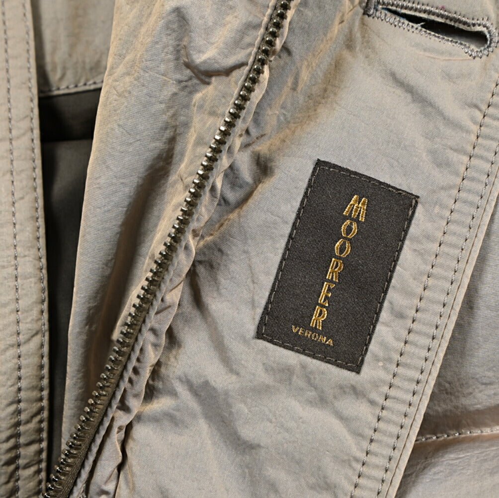 MOORER "BACCO 4DM" ナイロン100% ファーフード付きダウンジャケット / ACQUA PROOF (防水)｜420343 - 46｜GUARDAROBA MILANO OFFICIAL STORE