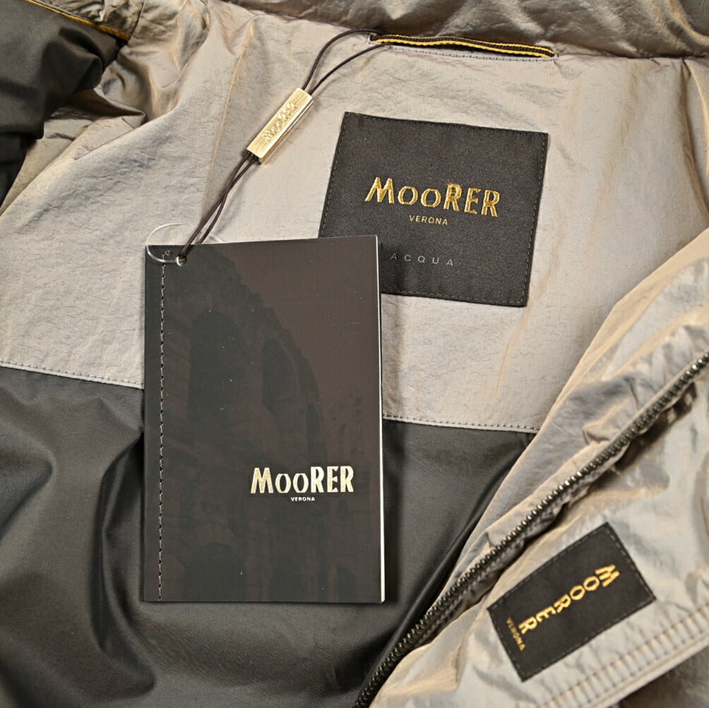 MOORER "BACCO 4DM" ナイロン100% ファーフード付きダウンジャケット / ACQUA PROOF (防水)｜420343 - 46｜GUARDAROBA MILANO OFFICIAL STORE