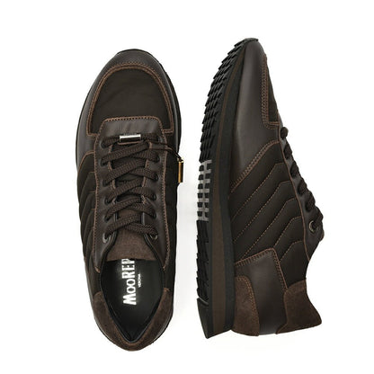 MOORER BALBO - NPP レザーコンビネーションスニーカー｜420269｜GUARDAROBA MILANO OFFICIAL STORE