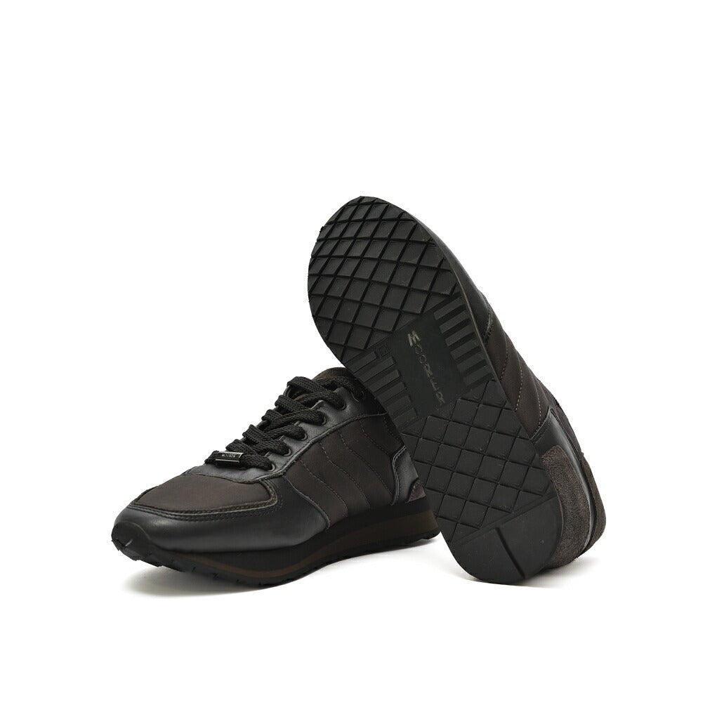 MOORER BALBO - NPP スエードレザーコンビネーションスニーカー｜420270 - 39｜GUARDAROBA MILANO OFFICIAL STORE