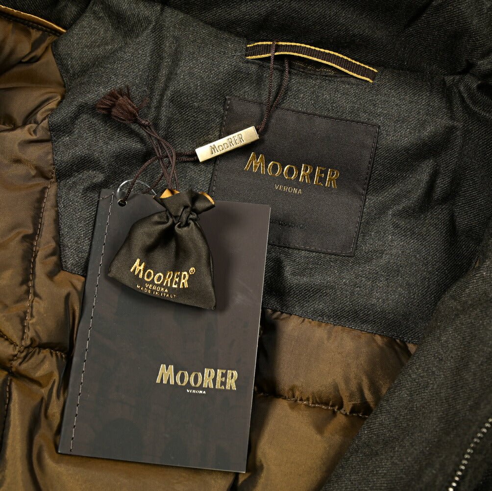 MOORER "BALDO - CL" カシミヤ100% ファーフード付きダウンコート (Loro Piana STORM SYSTEM)｜420333 - 46｜GUARDAROBA MILANO OFFICIAL STORE