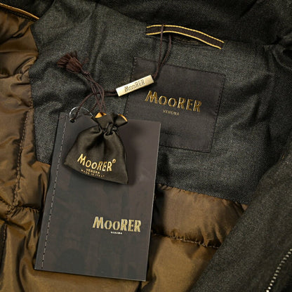 MOORER "BALDO - CL" カシミヤ100% ファーフード付きダウンコート (Loro Piana STORM SYSTEM)｜420333 - 46｜GUARDAROBA MILANO OFFICIAL STORE