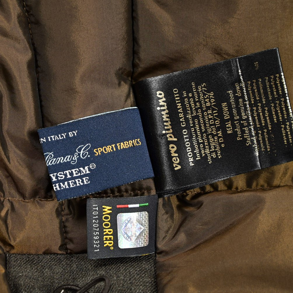 MOORER "BALDO - CL" カシミヤ100% ファーフード付きダウンコート (Loro Piana STORM SYSTEM)｜420333 - 46｜GUARDAROBA MILANO OFFICIAL STORE