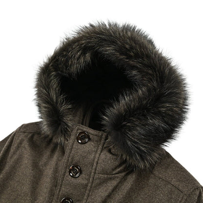 MOORER "BALDO - IL" カシミヤ100% ファーフード付きダウンコート (Loro Piana STORM SYSTEM)｜420417｜GUARDAROBA MILANO OFFICIAL STORE