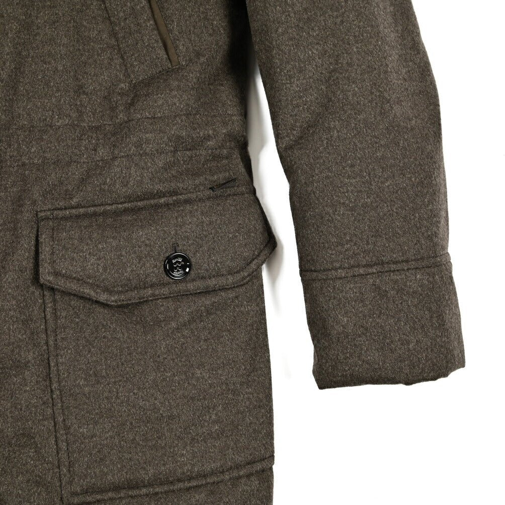 MOORER "BALDO - IL" カシミヤ100% ファーフード付きダウンコート (Loro Piana STORM SYSTEM)｜420417｜GUARDAROBA MILANO OFFICIAL STORE