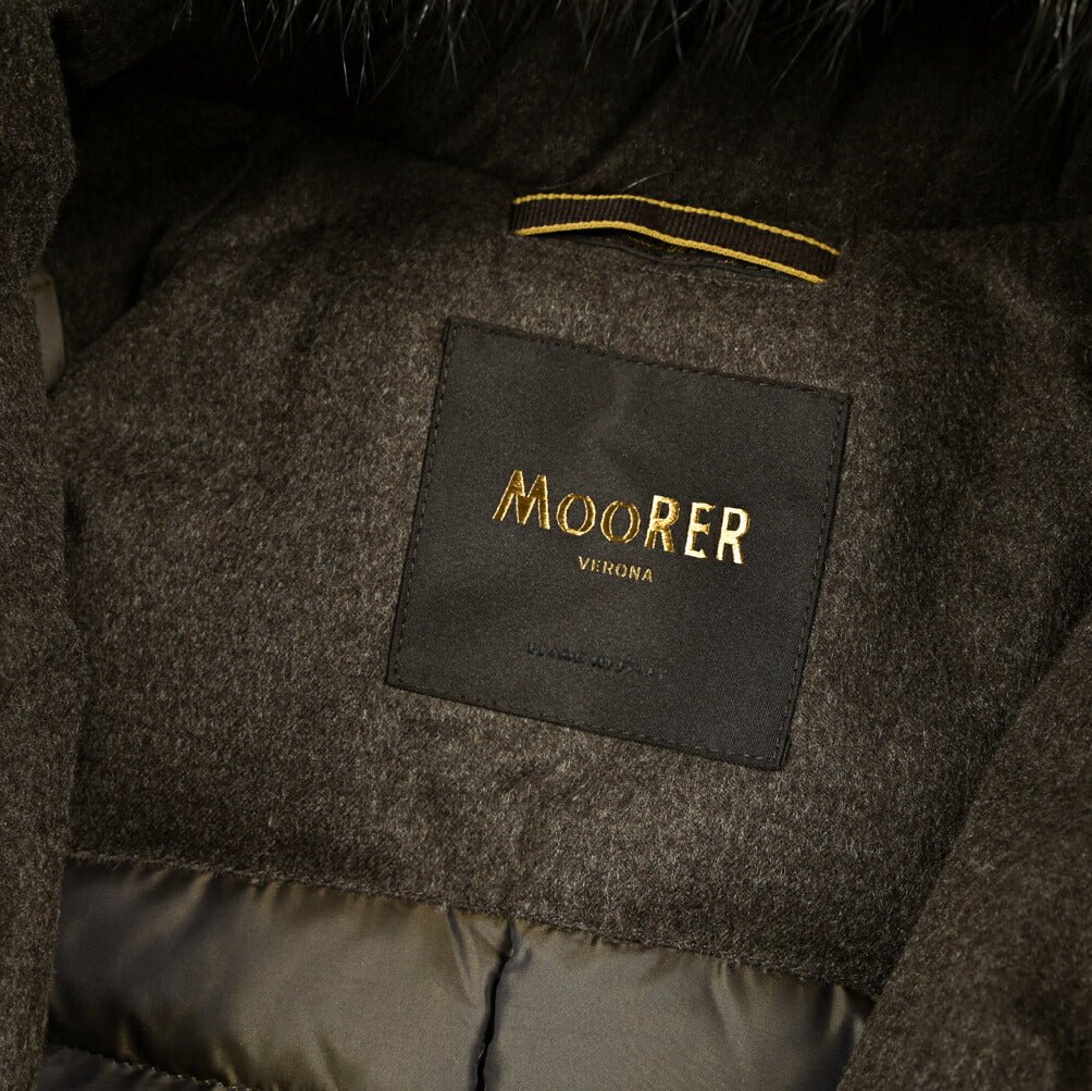 MOORER "BALDO - IL" カシミヤ100% ファーフード付きダウンコート (Loro Piana STORM SYSTEM)｜420417｜GUARDAROBA MILANO OFFICIAL STORE