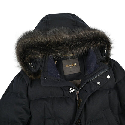 MOORER "BARBIERI - IL" カシミヤ100% ファーフード付きダウンコート｜420441｜GUARDAROBA MILANO OFFICIAL STORE