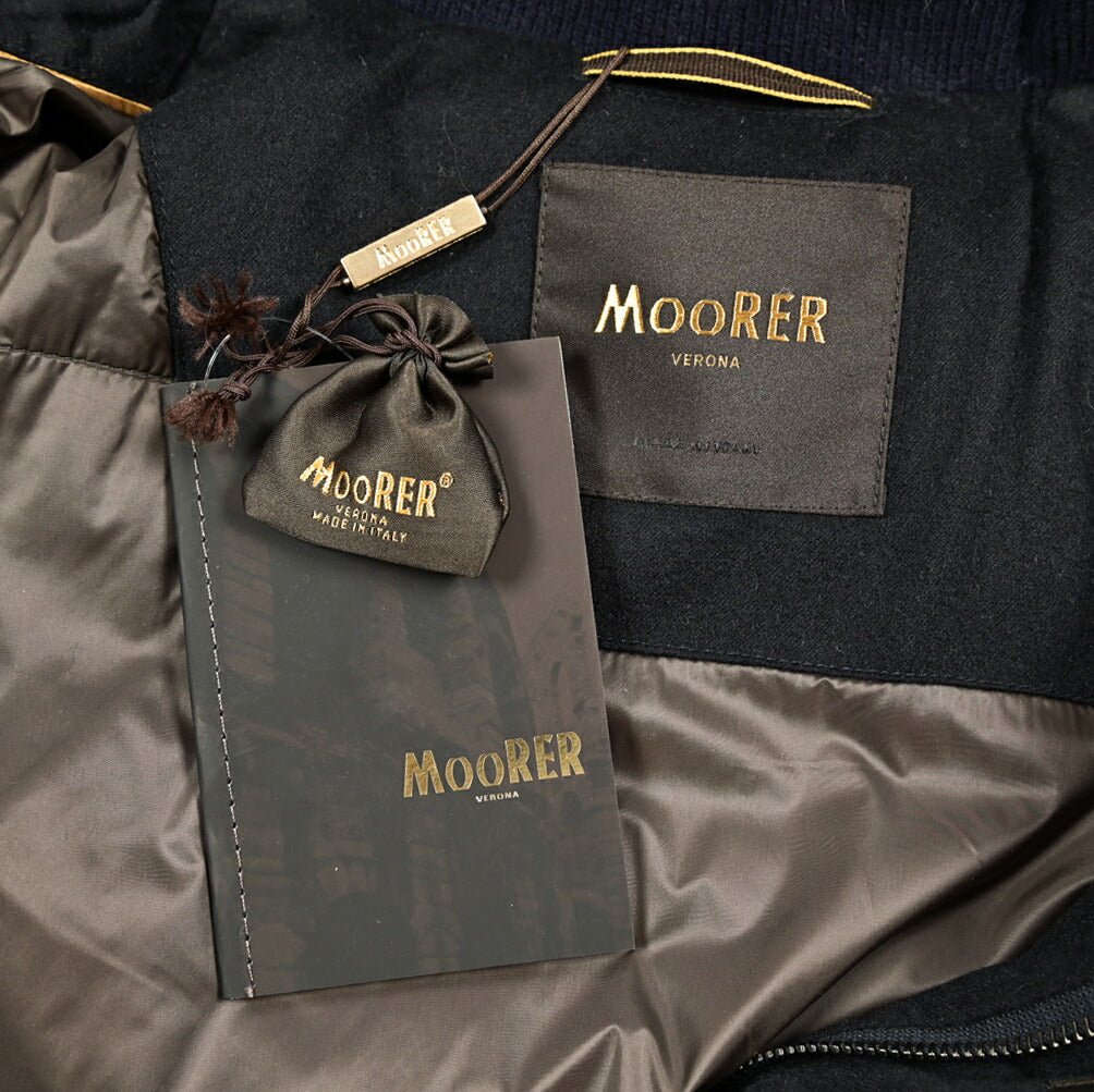 MOORER "BARBIERI - IL" カシミヤ100% ファーフード付きダウンコート｜420441｜GUARDAROBA MILANO OFFICIAL STORE