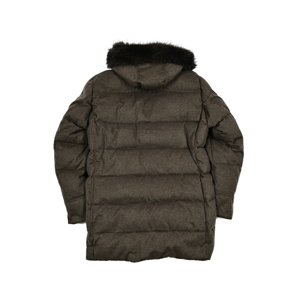 MOORER "BARBIERI - IL" カシミヤ100% ファーフード付きダウンコート (Loro Piana STORM SYSTEM)｜420337 - 56｜GUARDAROBA MILANO OFFICIAL STORE