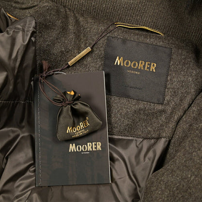 MOORER "BARBIERI - IL" カシミヤ100% ファーフード付きダウンコート (Loro Piana STORM SYSTEM)｜420337 - 56｜GUARDAROBA MILANO OFFICIAL STORE