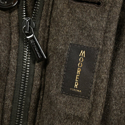 MOORER "BARBIERI - IL" カシミヤ100% ファーフード付きダウンコート (Loro Piana STORM SYSTEM)｜420337 - 56｜GUARDAROBA MILANO OFFICIAL STORE