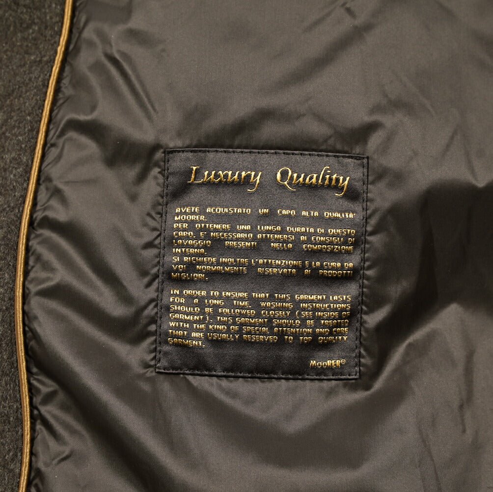 MOORER "BARBIERI - IL" カシミヤ100% ファーフード付きダウンコート (Loro Piana STORM SYSTEM)｜420337 - 56｜GUARDAROBA MILANO OFFICIAL STORE