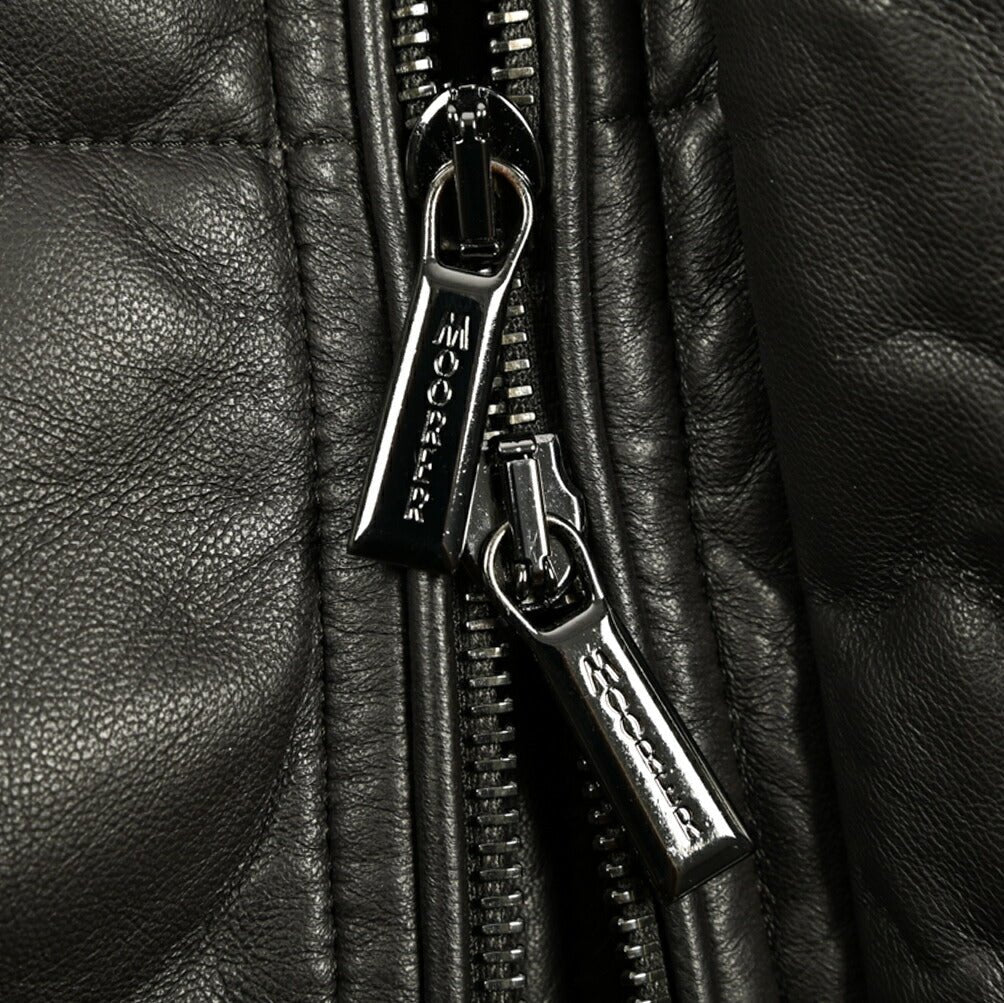 MOORER "BARBIERI - PE" ファーフード付きダウンレザーコート｜420382 - 46｜GUARDAROBA MILANO OFFICIAL STORE