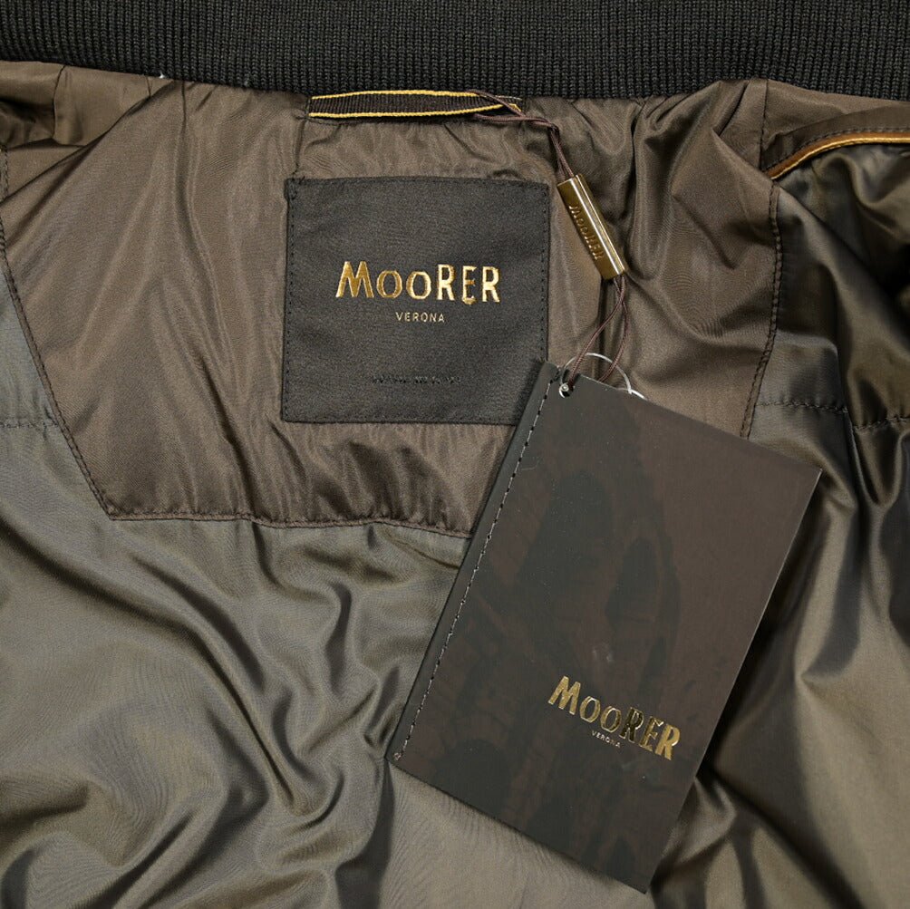 MOORER BARBIERI - SS ポリエステルシルク ファーフード付きダウンジャケット｜GUARDAROBA MILANO OFFICIAL STORE