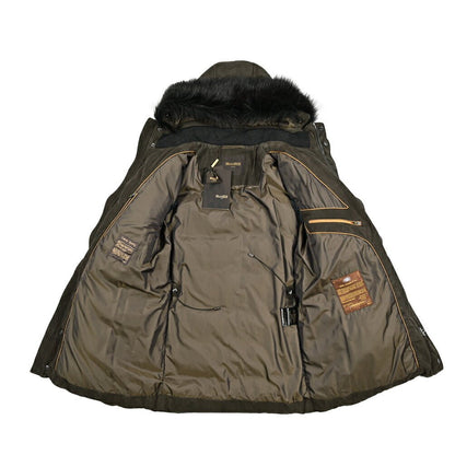 MOORER "BARBIERI - UR" スエードレザー ファーフード付きダウンコート｜420418｜GUARDAROBA MILANO OFFICIAL STORE