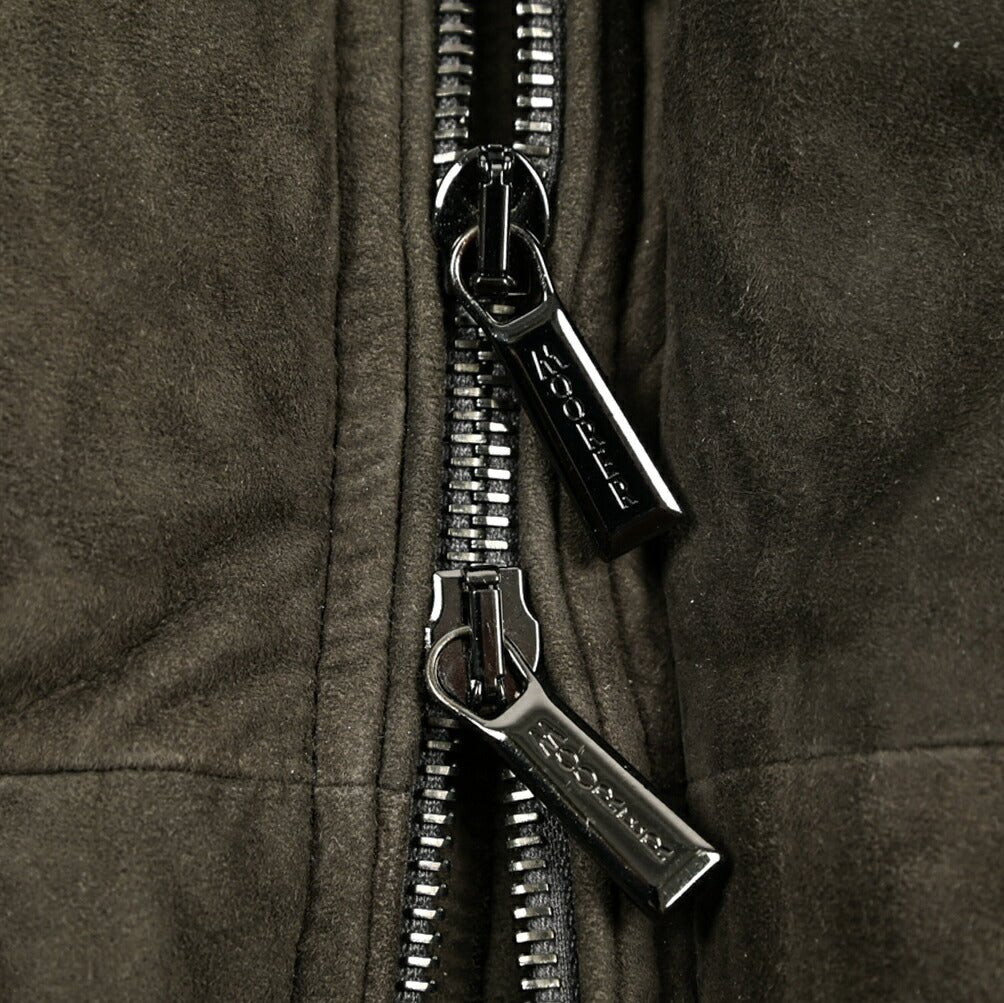 MOORER "BARBIERI - UR" スエードレザー ファーフード付きダウンコート｜420418｜GUARDAROBA MILANO OFFICIAL STORE