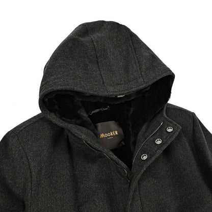 MOORER "BASSI - CS" カシミヤ100% ラビットファーライナー付きダウンコート / ACQUA PROOF (防水)｜420435 - 48｜GUARDAROBA MILANO OFFICIAL STORE