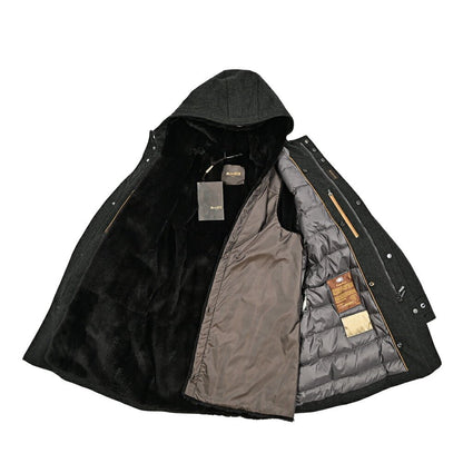 MOORER "BASSI - CS" カシミヤ100% ラビットファーライナー付きダウンコート / ACQUA PROOF (防水)｜420435 - 48｜GUARDAROBA MILANO OFFICIAL STORE