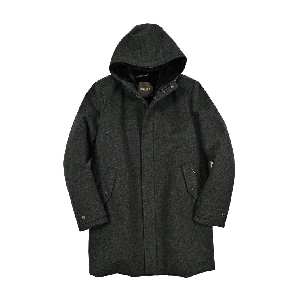 MOORER "BASSI - CS" カシミヤ100% ラビットファーライナー付きダウンコート / ACQUA PROOF (防水)｜420435 - 48｜GUARDAROBA MILANO OFFICIAL STORE
