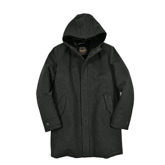 MOORER "BASSI - CS" カシミヤ100% ラビットファーライナー付きダウンコート / ACQUA PROOF (防水)｜420435 - 48｜GUARDAROBA MILANO OFFICIAL STORE