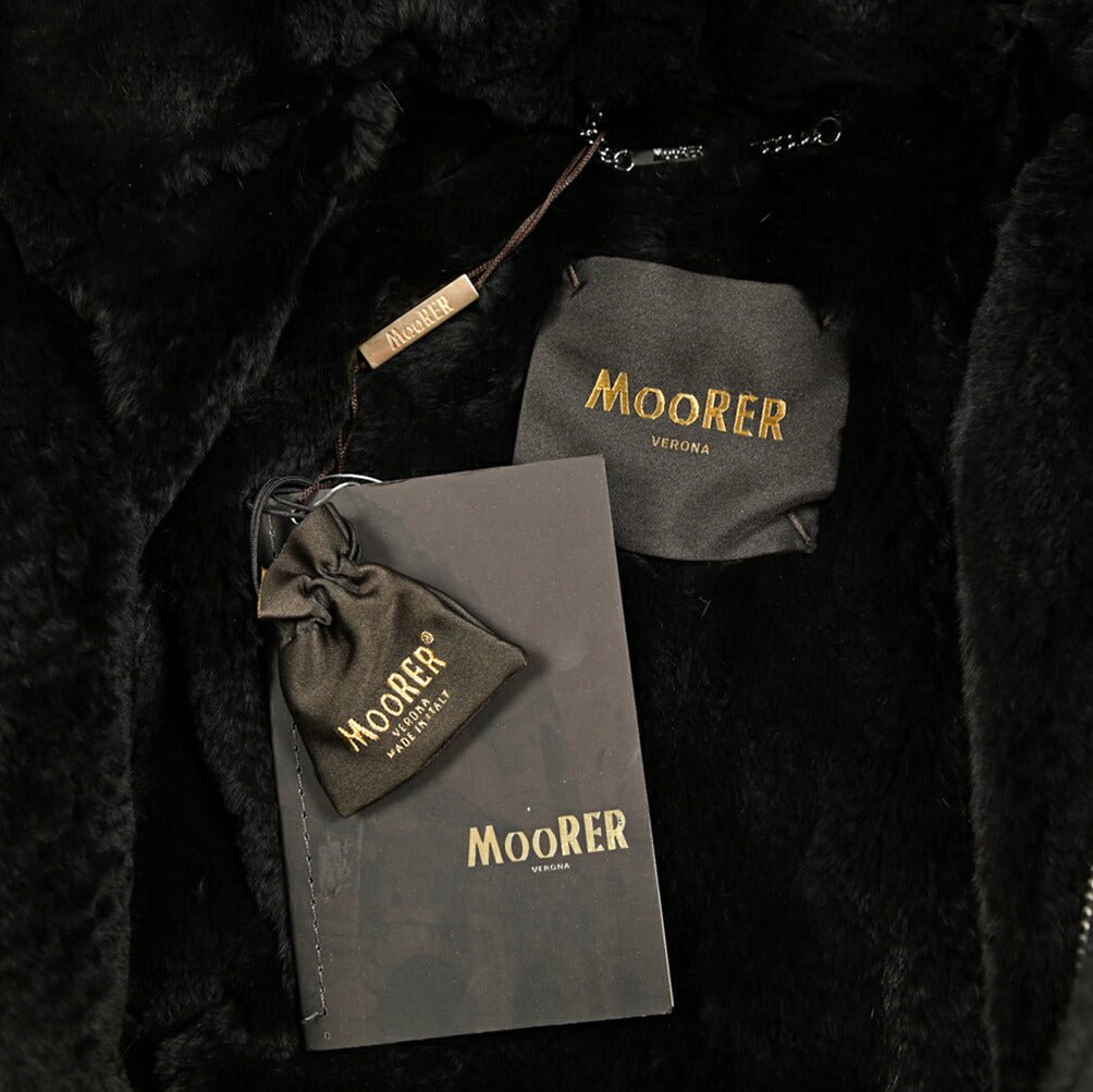 MOORER "BASSI - CS" カシミヤ100% ラビットファーライナー付きダウンコート / ACQUA PROOF (防水)｜420435 - 48｜GUARDAROBA MILANO OFFICIAL STORE