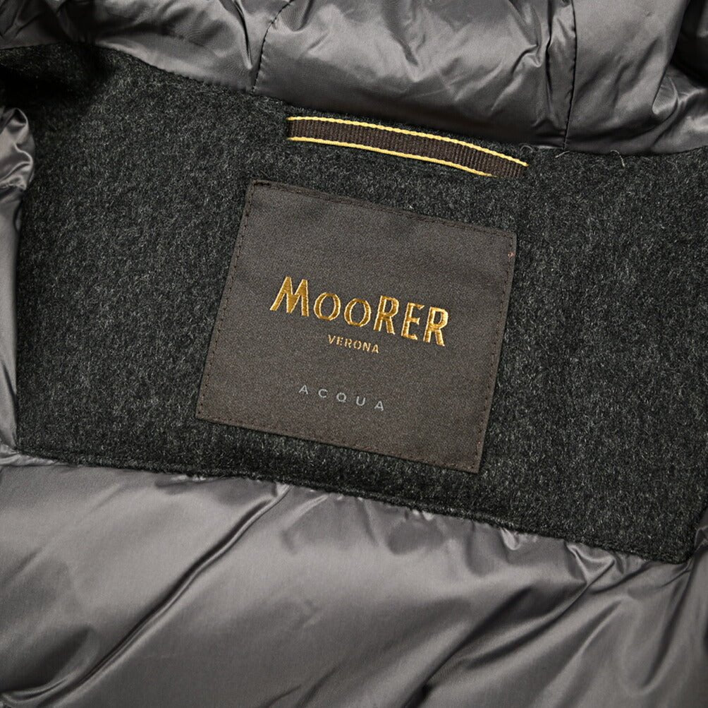 MOORER "BASSI - CS" カシミヤ100% ラビットファーライナー付きダウンコート / ACQUA PROOF (防水)｜420435 - 48｜GUARDAROBA MILANO OFFICIAL STORE