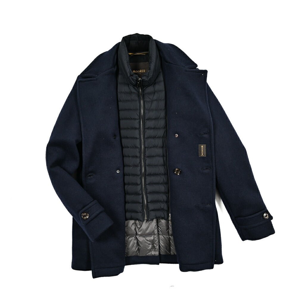 MOORER "BOLGI - Y" カシミヤ100% 6BダブルダウンPコート (着脱可能ライナー付き)｜418037｜GUARDAROBA MILANO OFFICIAL STORE