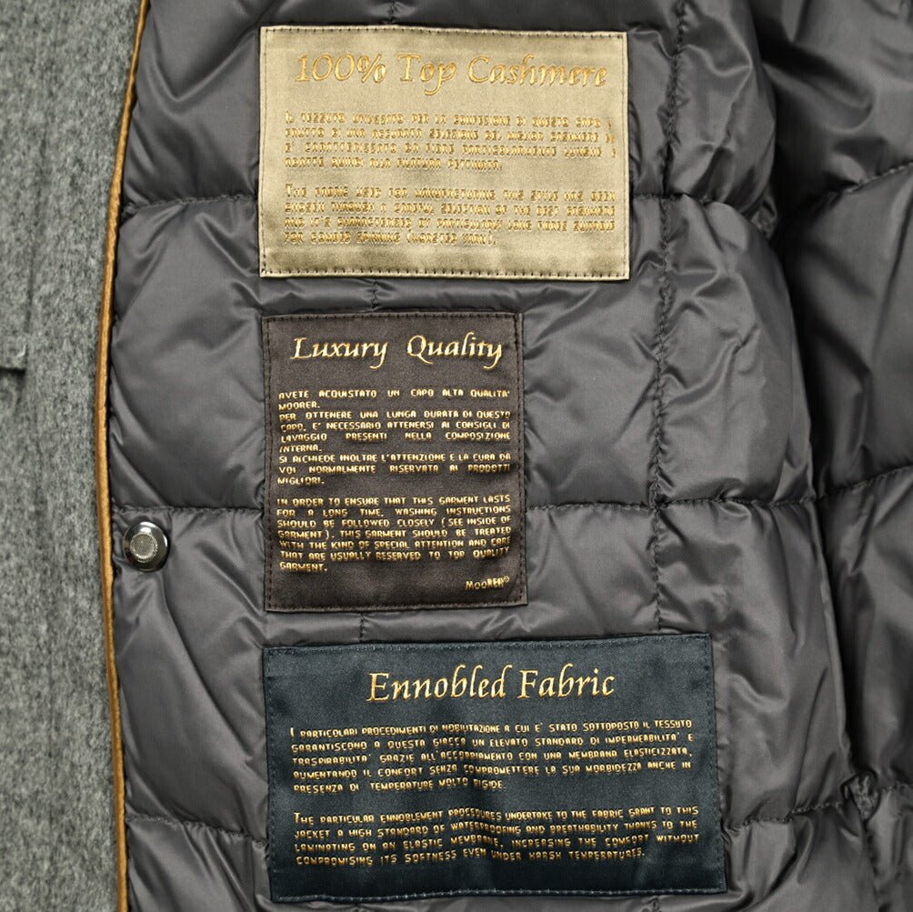 MOORER "BOND - CS" カシミヤ100% スタンドカラーダウンコート｜418174｜GUARDAROBA MILANO OFFICIAL STORE