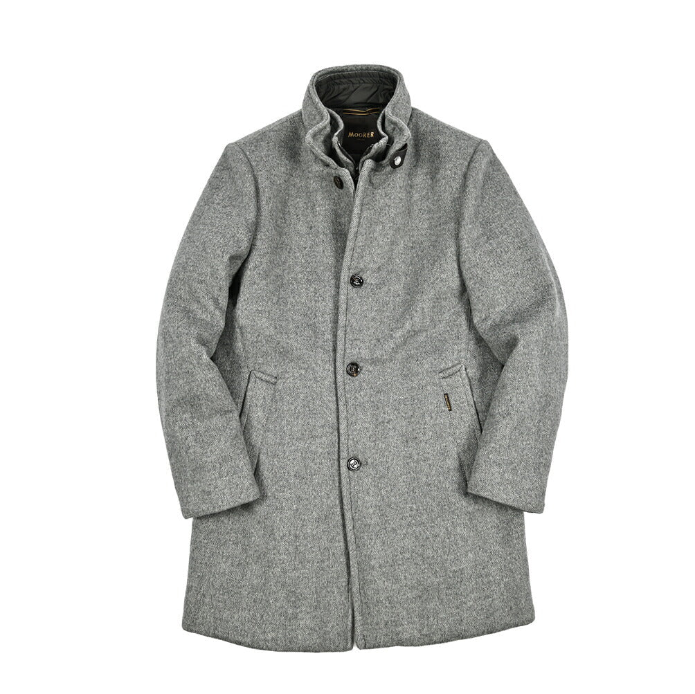 MOORER "BOND - RCA" カシミヤ混ウール スタンドカラーダウンコート｜418175 - 48｜GUARDAROBA MILANO OFFICIAL STORE