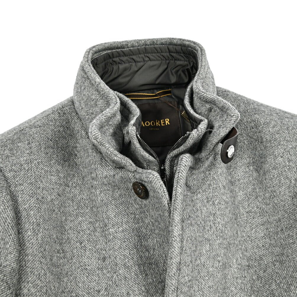 MOORER "BOND - RCA" カシミヤ混ウール スタンドカラーダウンコート｜418175 - 48｜GUARDAROBA MILANO OFFICIAL STORE