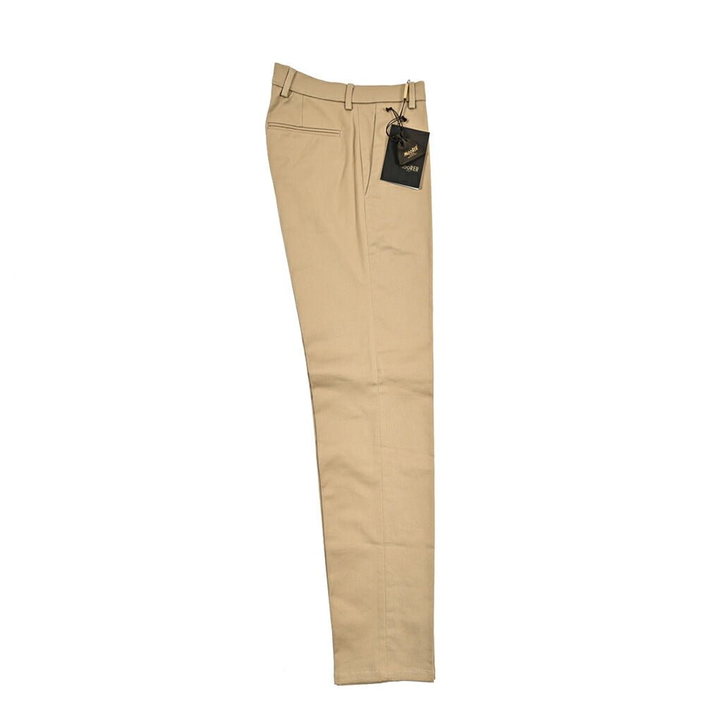 MOORER BOREL KO ストレッチコットン ノータックチノスラックス｜418486 - 44｜GUARDAROBA MILANO OFFICIAL STORE