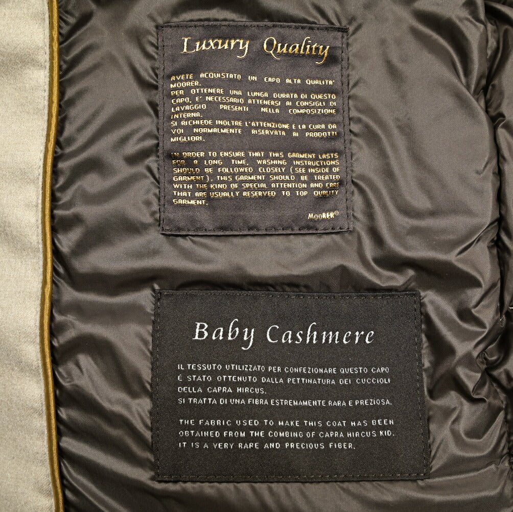 MOORER ""BRETT - BA1" カシミヤ100% ダウンジャケットフーディー｜418269 - 48｜GUARDAROBA MILANO OFFICIAL STORE