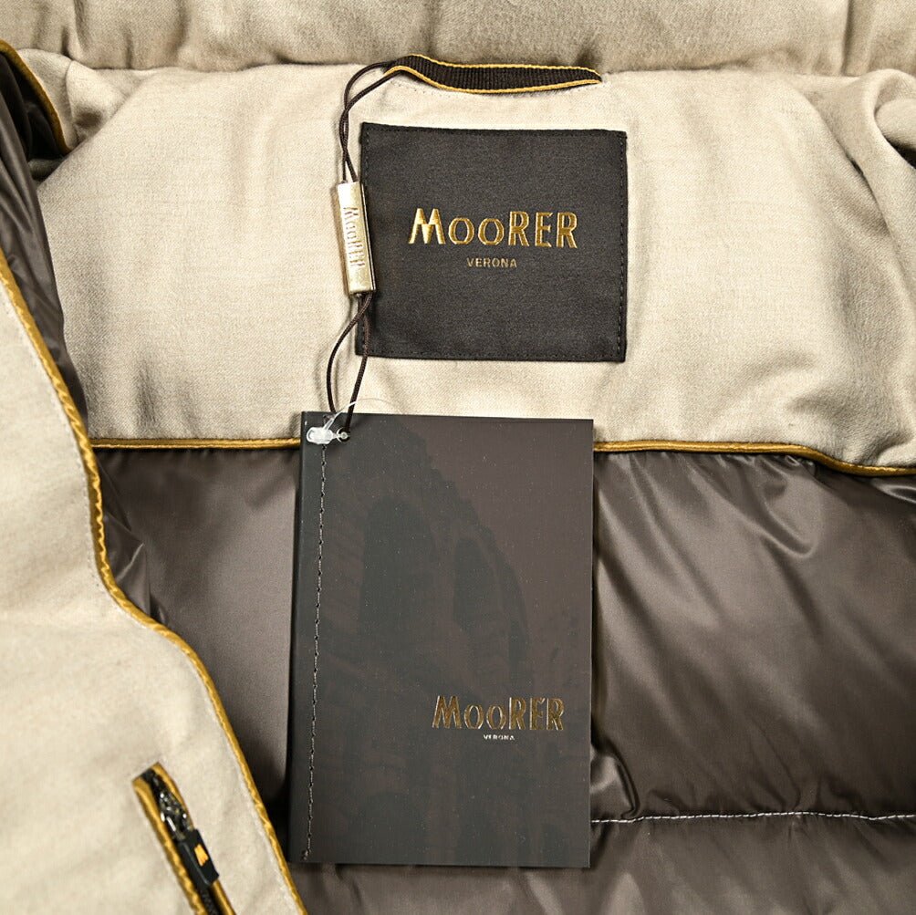 MOORER ""BRETT - BA1" カシミヤ100% ダウンジャケットフーディー｜418269 - 48｜GUARDAROBA MILANO OFFICIAL STORE