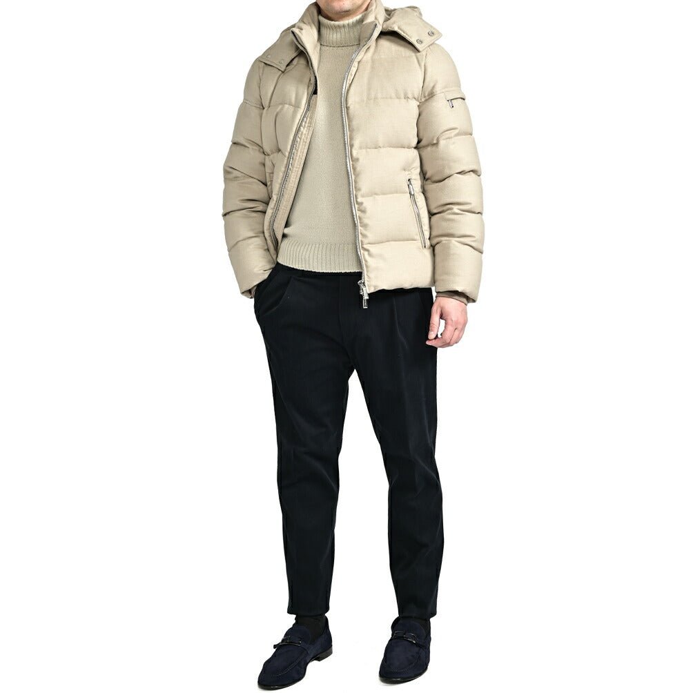 MOORER ""BRETT - BA1" カシミヤ100% ダウンジャケットフーディー｜418269 - 48｜GUARDAROBA MILANO OFFICIAL STORE