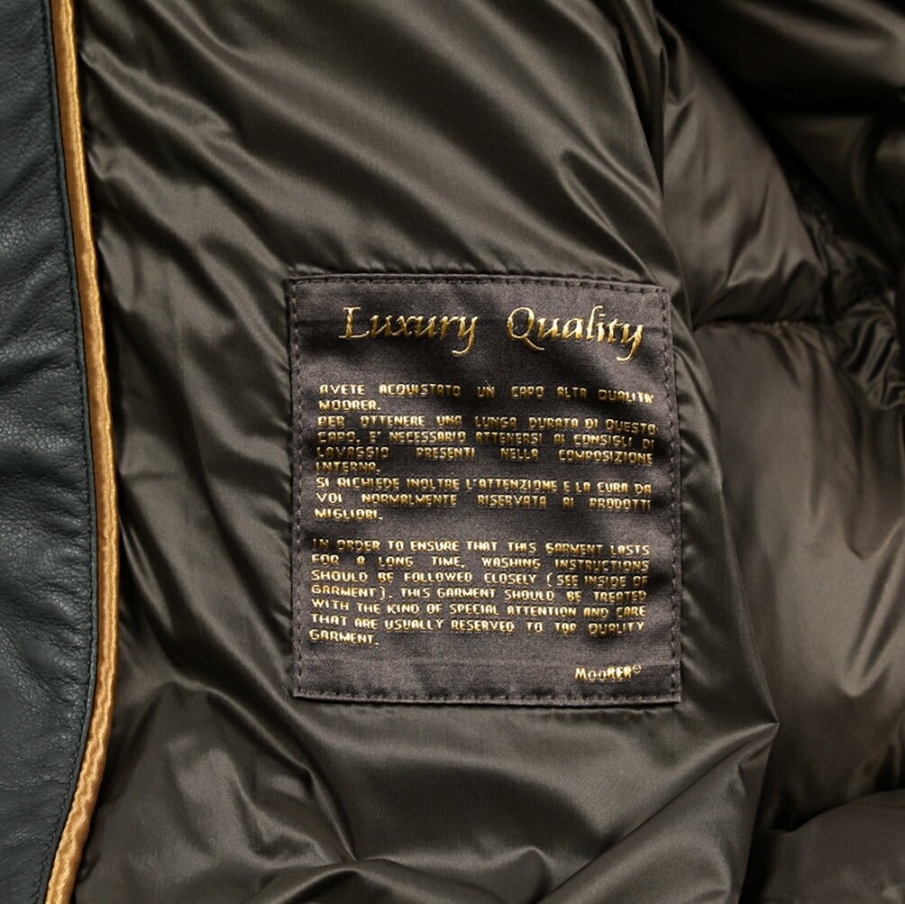 MOORER "BRETT - PE" レザーダウンコートフーディー｜420303｜GUARDAROBA MILANO OFFICIAL STORE