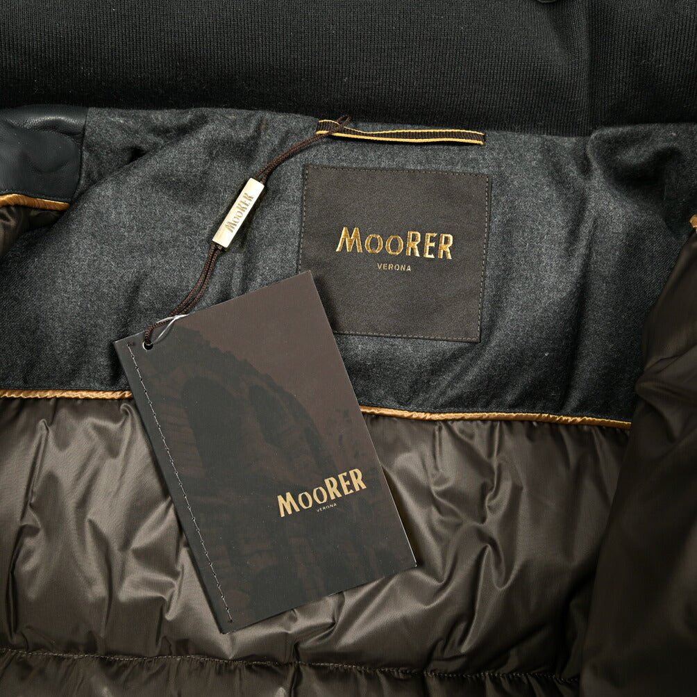 MOORER "BRETT - PE" レザーダウンコートフーディー｜420303｜GUARDAROBA MILANO OFFICIAL STORE