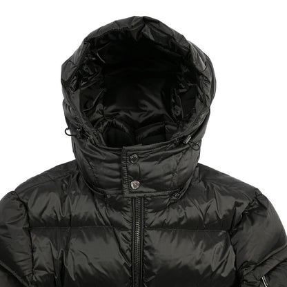 MOORER “BRETT-SH” ナイロン100% フード付きダウンジャケット / ACQUA RESISTANT(撥水) ブラック(ASFALTO) 42 | GUARDAROBA MILANO OFFICIAL STORE