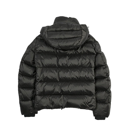 MOORER “BRETT-SH” ナイロン100% フード付きダウンジャケット / ACQUA RESISTANT(撥水) ブラック(ASFALTO) 42 | GUARDAROBA MILANO OFFICIAL STORE