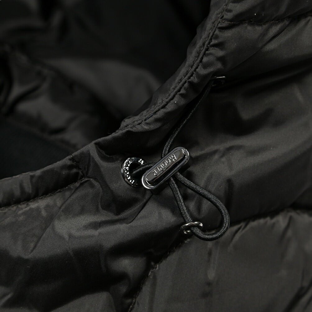MOORER “BRETT-SH” ナイロン100% フード付きダウンジャケット / ACQUA RESISTANT(撥水) ブラック(ASFALTO) 42 | GUARDAROBA MILANO OFFICIAL STORE