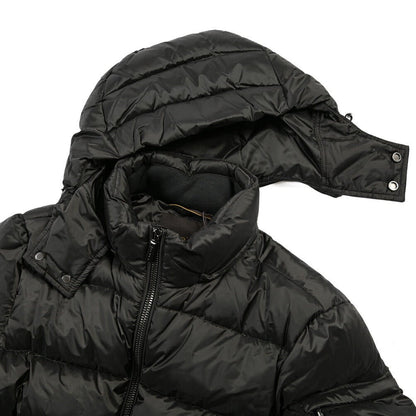 MOORER “BRETT-SH” ナイロン100% フード付きダウンジャケット / ACQUA RESISTANT(撥水) ブラック(ASFALTO) 42 | GUARDAROBA MILANO OFFICIAL STORE