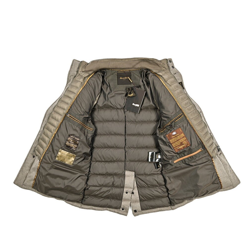 MOORER "CALEGARI - IL" カシミヤ100% スタンドカラーダウンコート｜418038 - 46｜GUARDAROBA MILANO OFFICIAL STORE