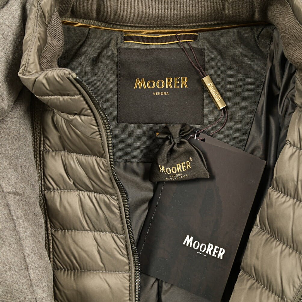 MOORER "CALEGARI - IL" カシミヤ100% スタンドカラーダウンコート｜418038 - 46｜GUARDAROBA MILANO OFFICIAL STORE
