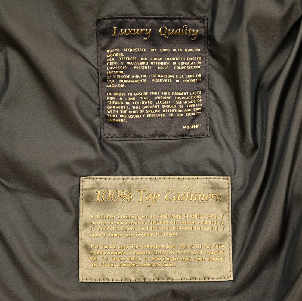 MOORER "CALEGARI - IL" カシミヤ100% スタンドカラーダウンコート｜418038 - 46｜GUARDAROBA MILANO OFFICIAL STORE