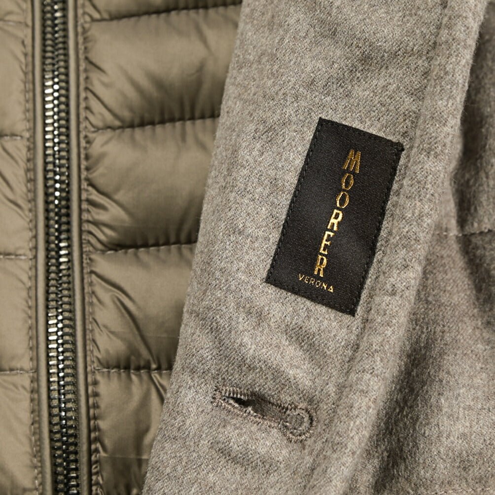 MOORER "CALEGARI - IL" カシミヤ100% スタンドカラーダウンコート｜418038 - 46｜GUARDAROBA MILANO OFFICIAL STORE