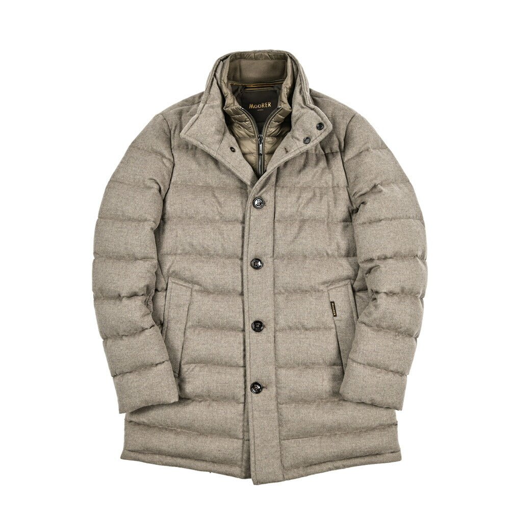 MOORER "CALEGARI - IL" カシミヤ100% スタンドカラーダウンコート｜418038 - 46｜GUARDAROBA MILANO OFFICIAL STORE