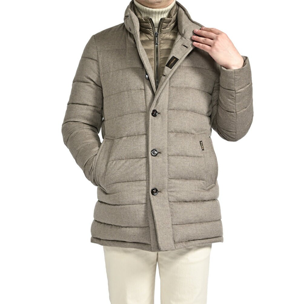 MOORER "CALEGARI - IL" カシミヤ100% スタンドカラーダウンコート｜418038 - 46｜GUARDAROBA MILANO OFFICIAL STORE